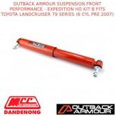OUTBACK ARMOUR SUSPENSION FRONT EXPD HD KIT B FITS TOYOTA LC 79S 6 CYL PRE 2007